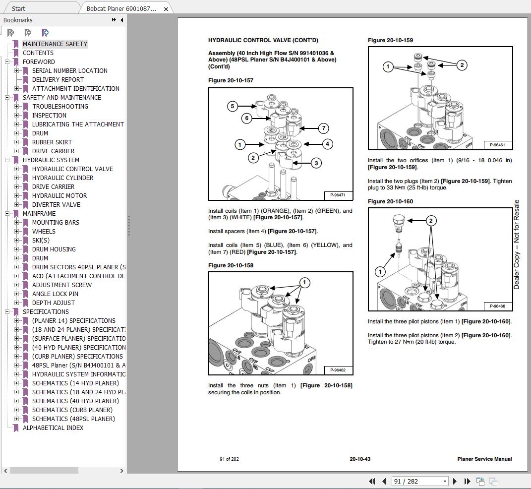 Bobcat Planer Service Manual6901087 4