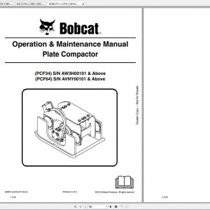 Bobcat Plate Compactor Operation Maintenance Manuals 1