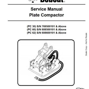 Bobcat Plate Compactor PC 306062 Service Manual6900902 1