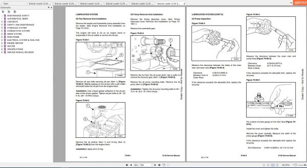 Bobcat Skid Steer Loader S130 Service Manuals 4