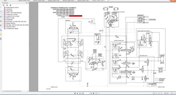Bobcat Skid Steer Loader S150 S160 Service Manuals 3