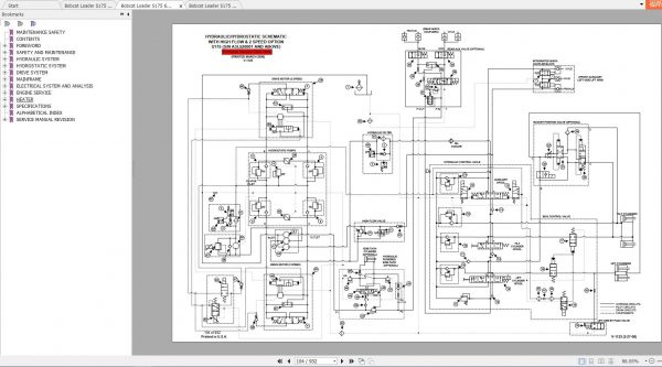 Bobcat Skid Steer Loader S175 Service Manuals 4