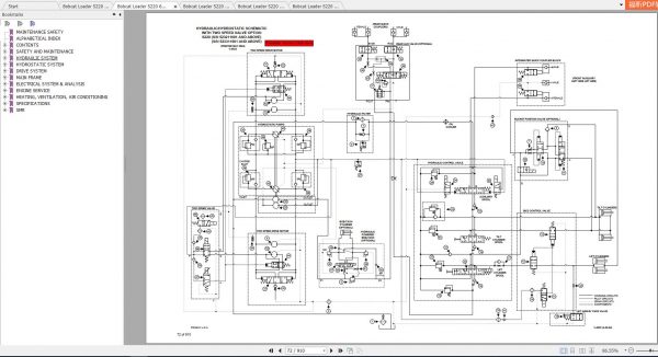 Bobcat Skid Steer Loader S220 Service Manuals 3