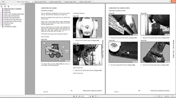 Bobcat Skid Steer Loader S450 Operaton Maintenance Manuals 4