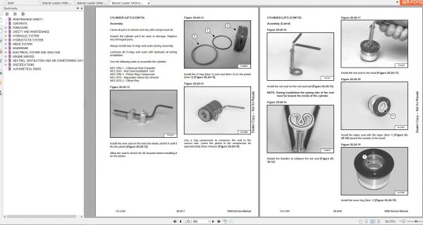 Bobcat Skid Steer Loader S450 Service Manuals 4