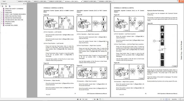 Bobcat Skid Steer Loader S510 Operaton Maintenance Manuals 4