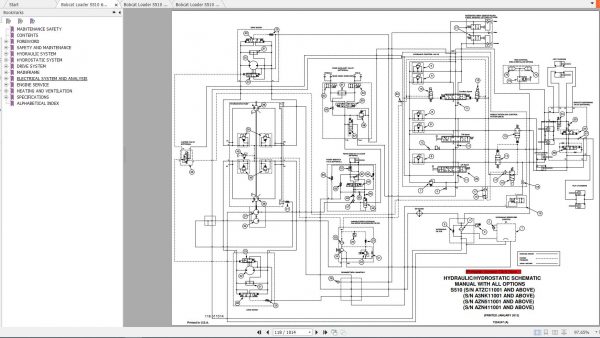 Bobcat Skid Steer Loader S510 Service Manuals 3