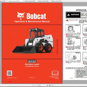 Bobcat Skid Steer Loader S550 Operaton Maintenance Manuals 1