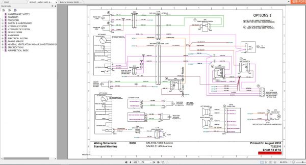 Bobcat Skid Steer Loader S630 Service Manuals 4