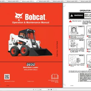 Bobcat Skid Steer Loader S650 Operaton Maintenance Manuals 1