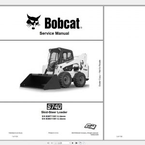 Bobcat Skid Steer Loader S740 Service Manual7252363 1