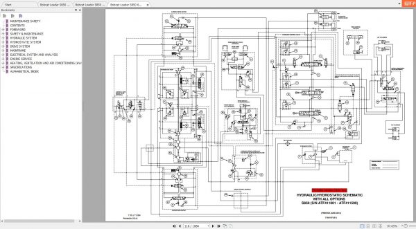 Bobcat Skid Steer Loader S850 Service Manuals 3
