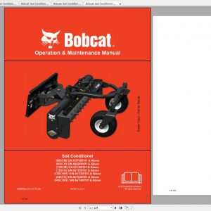 Bobcat Soil Conditioner Operation Maintenance Manuals 1
