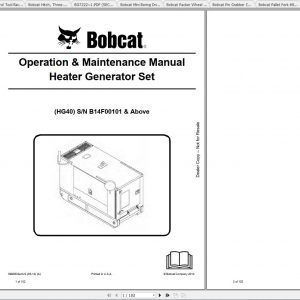 Bobcat Spare Parts Operation Maintenance Manuals 1
