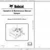 Bobcat Sprayer Operation Maintenance Manuals 1