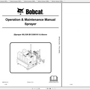 Bobcat Sprayer Operation Maintenance Manuals 1