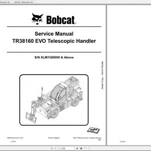Bobcat Telescopic Handler EVO TR38160 Service Manuals 1