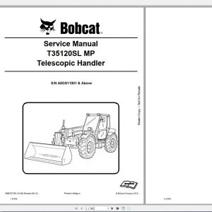 Bobcat Telescopic Handler T35120SL MP Service Manual6986767 1