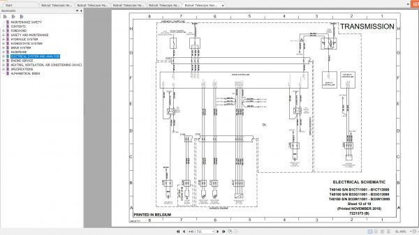 Bobcat Telescopic Handler T40140 T40170 T40180 Service Manuals 4