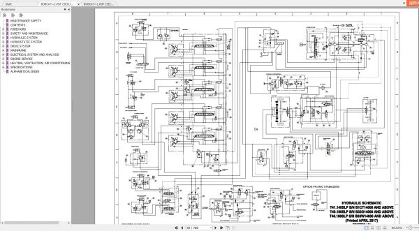Bobcat Telescopic Handler T41140SLP T40180SLP Service Manuals 3