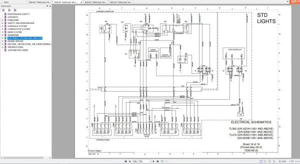Bobcat Telescopic Handler TL3609X TL470X TL470XHF Service Manuals 3