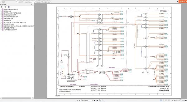 Bobcat Telescopic Handler TL4380 Service Manuals 3