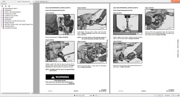 Bobcat Telescopic Handler TL4380 Service Manuals 4