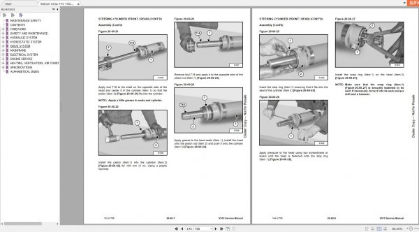 Bobcat Telescopic Tool Carrier TTC V519 Service Manual7303209 3