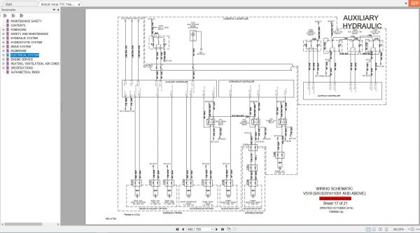 Bobcat Telescopic Tool Carrier TTC V519 Service Manual7303209 4