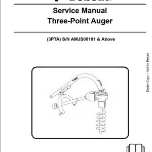Bobcat Three Point Auger Service Manual6989534 1