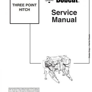 Bobcat Three Point Hitch Service Manual6900905 1