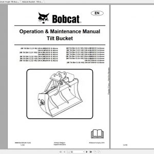 Bobcat Tilt Bucket Operation Maintenance Manuals 1
