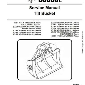 Bobcat Tilt Bucket Service Manual6989444 1