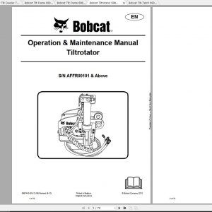 Bobcat Tilt Operation Maintenance Manuals 1