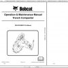 Bobcat Trencher Trench Compactor Operation Maintenance Manuals 4