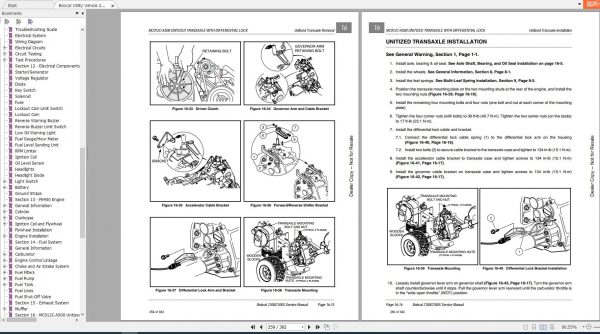 Bobcat Utility Vehicle 2100 2100S Service Manual6901987 4