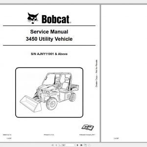 Bobcat Utility Vehicle 3450 Service Manual6989610 1
