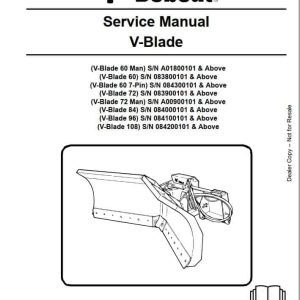 Bobcat V Blade 60 108 Service Manual6902082 1 1