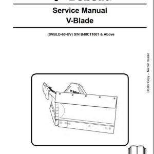 Bobcat V Blade SVBLD 60 UV Service Manual7308112 1OpEkH