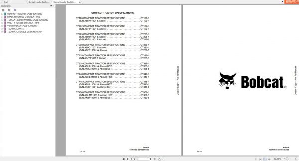 Bobcat VersaHANDLER Technical Service Guide6990005 2
