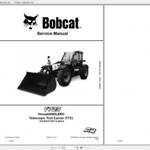 Bobcat VersaHANDLER® TTC V723 Service Manuals 1