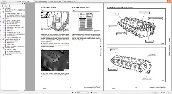 Bobcat Vibratory Roller Operation Maintenance Manuals 4