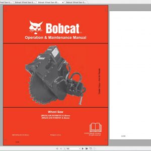 Bobcat Wheel Saw Operation Maintenance Manuals 1 1
