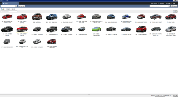 Chrysler FCA EPC5 International 2020 Parts Catalog3