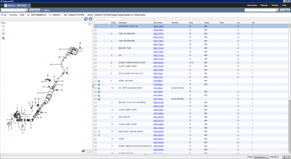 Chrysler FCA EPC5 International 2020 Parts Catalog4