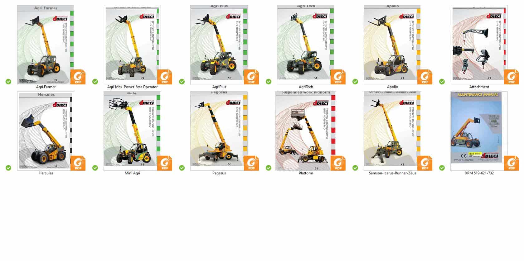DIECI Telehandler Operation and Maintenance Part Manual DVD PDF3