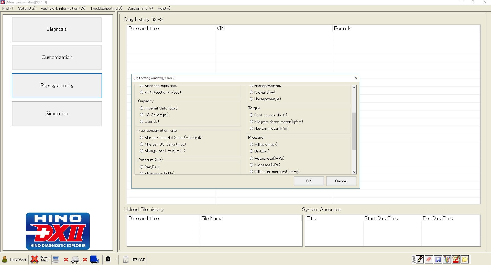 HINO Diagnostic eXplorer DX2 11207 072020 Diagnostic Software13