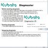 KUBOTA DIAGMASTER 4.2.4 2017 Diagnostics Software DVD 8
