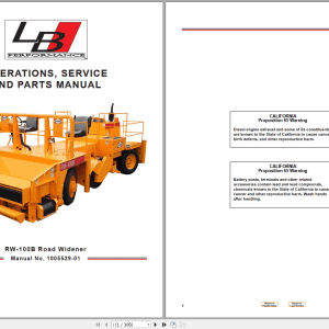 LeeBoy 1000D Asphalt Paver Manual 11