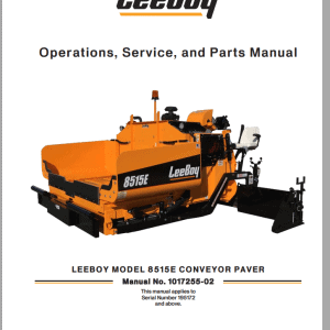 LeeBoy 1000D Asphalt Paver Manual 7 1